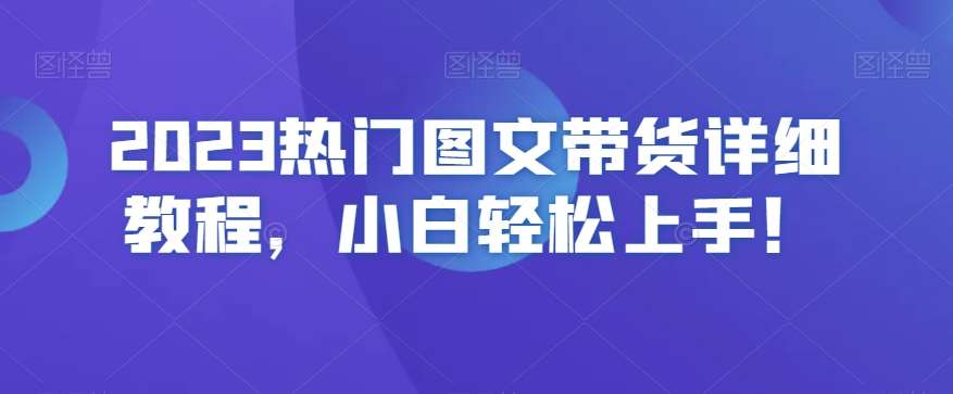 2023热门图文带货详细教程，小白轻松上手！-62创业网