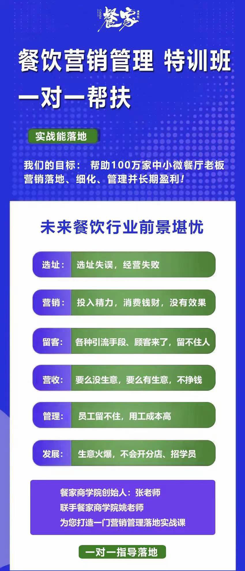 图片[1]-餐饮营销管理特训班：选址+营销+留客+营收+管理+发展-62网赚