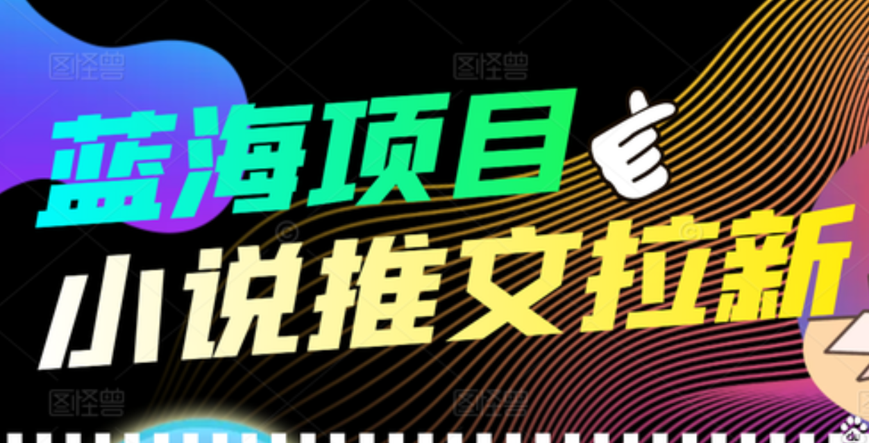 【高端精品】外面收费6880的小说推文拉新项目，个人工作室可批量做-62网赚