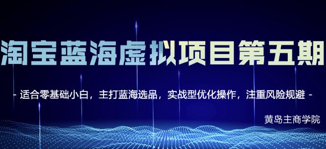 淘宝虚拟无货源3.0+4.0+5.0，适合零基础小白，主打蓝海选品，实战型优化操作-62网赚