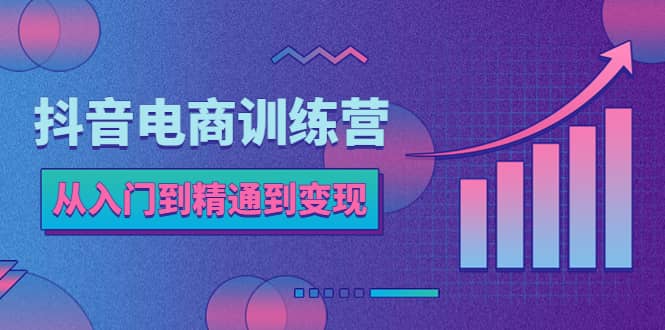 抖音电商训练营：从入门到精通，从账号定位到流量变现，抖店运营实操-62创业网