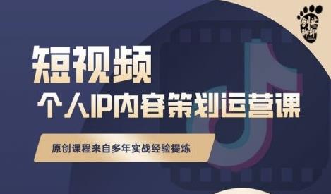 抖音短视频个人ip内容策划实操课，真正做到普通人也能实行落地-62创业网