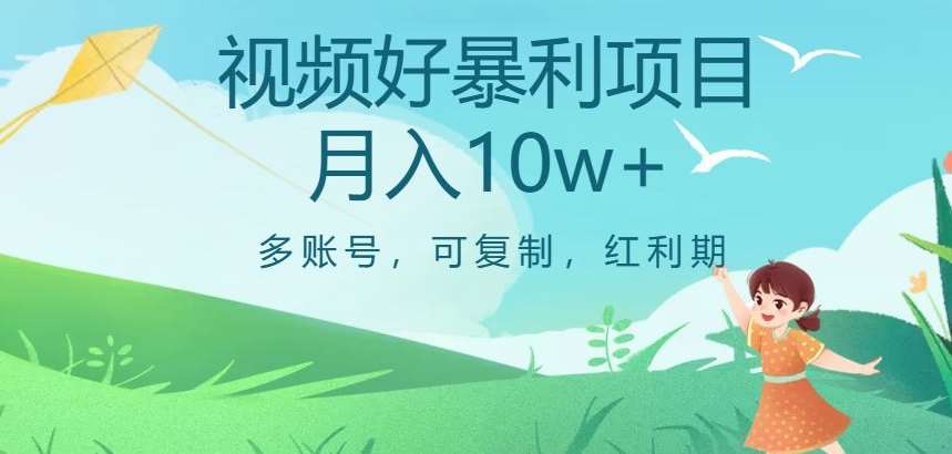 视频号暴利项目，多账号，可复制，红利期，月入10w+【揭秘】-62创业网