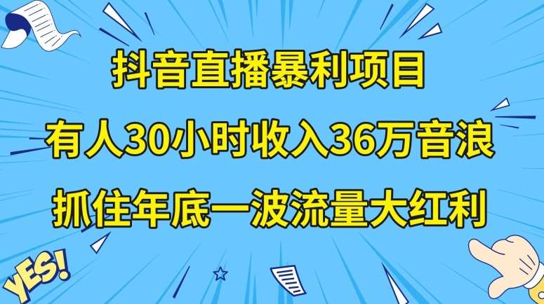 抖音直播暴利项目，有人30小时收入36万音浪，公司宣传片年会视频制作，抓住年底一波流量大红利【揭秘】-62创业网